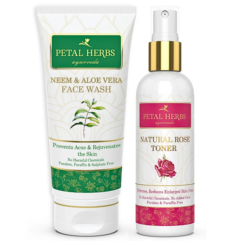 Natural Aloe Vera Gel and Hydrating Rose Water